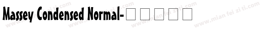 Massey Condensed Normal字体转换